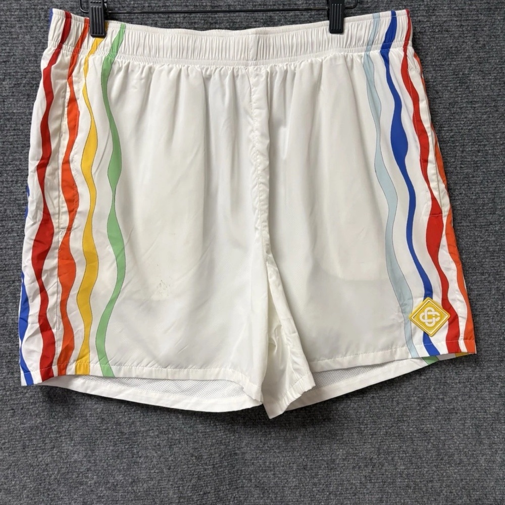 Casablanca Tennis Club White Shorts Size XL